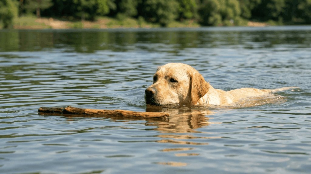 Water-loving dog breeds enjoying swimming and aquatic activities.
