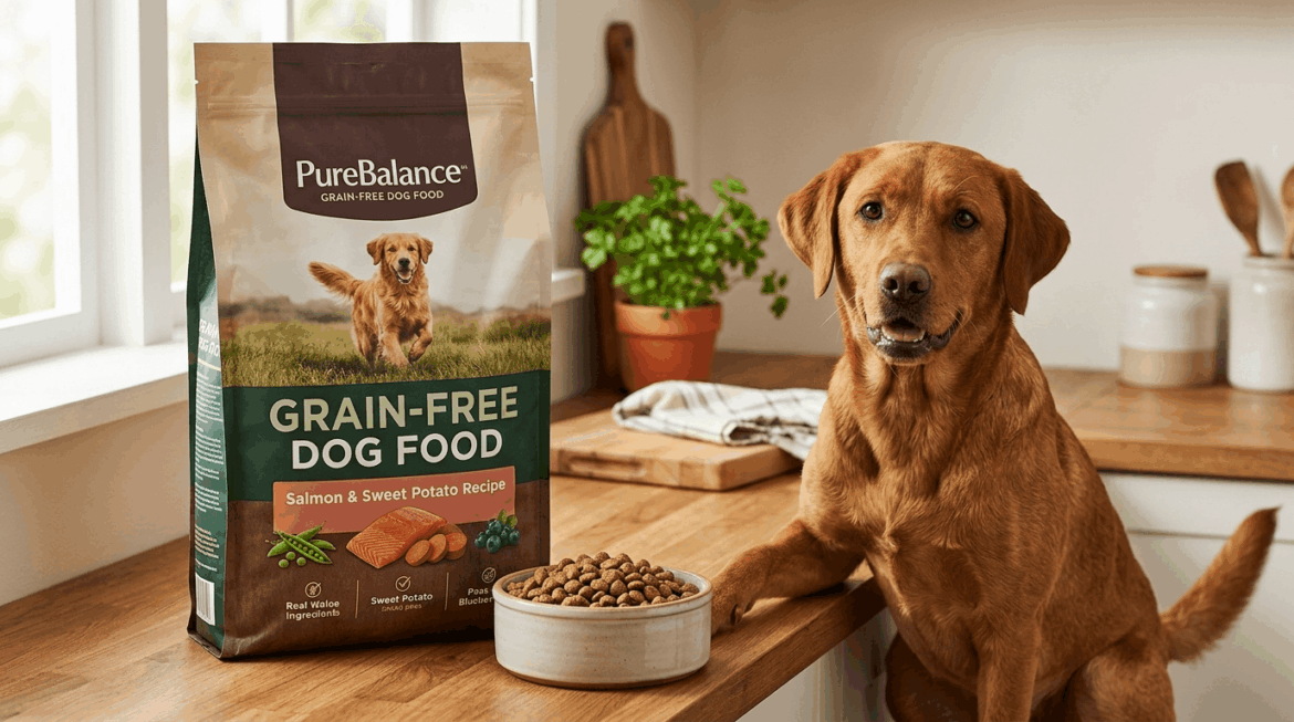 Grain-free dog food options and ingredients for sensitive dogs